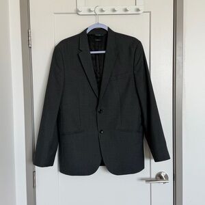 Perry Ellis Charcoal Gray Two-Button Blazer